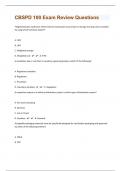 CBSPD 100 Exam Review Questions And Answers|26 Pages