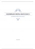 CHAMBERLAIN MENTAL HEALTH EXAM 1 NR 548 Chamberlain College Nursing -Question and answers verified to pass