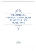 MECHANICAL VENTILATION PILBEAM  CHAPTER3 - 29 QUESTIONS