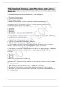 PSI Maryland Practice Exam Questions and Correct Answers.