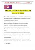 UHC 2024 Events Basics Test Questions and Answers (100% Pass)