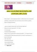 ABAT EXAM PREP QUESTIONS AND ANSWERS (100% PASS)