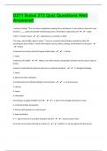 D271 Dubai 272 Quiz Questions Well Answered|17 Pages