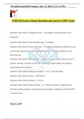 NUR3196 Exam 4 Drugs Questions and Answers (100% Pass)