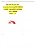 Solution Manual for Intermediate Accounting, 18th Edition, by Donald E. Kieso, Jerry J. Weygandt and Terry D. Warfield. Chapter 1-23QUESTIONS AND COMPLETE WELL EXPLAINED ANSWERS WITH RATIONALE 100% CORRECT VERIFIED BY EXPERTS AND GRADED A+ LATEST UPDATE 2