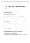 AAMS 1 - The Asset Management Process Exam