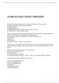 AAMS EXAM LATEST UPDATED