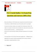 PACT Social Studies 7-12 Exam Prep Questions and Answers (100% Pass)