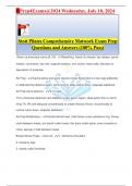 Stott Pilates Comprehensive Matwork Exam Prep Questions and Answers (100% Pass)