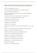 Med 165-96 Final Exam Review Questions And Answers