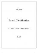 ANCC-PMHNP Board Certification Complete Exam Guide 2024