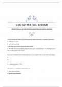 CDC X2T35X (vol. 3) EXAM WITH GUARANTEED ACCURATE ANSWERS