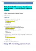 BIOLOGY 206 Microbiology Test Bank- Chapter 11: Mechanisms of Microbial Genetics