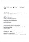 Nan McKay HCV Specialist Certification Exam.