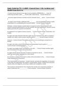 Study Guide Ins TX - LAH05 - General Lines - Life, Accident, and Health Exam Qs & As.