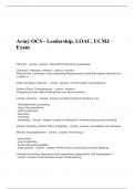 Army OCS - Leadership, LOAC, UCMJ Exam