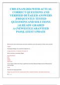 CBIS EXAM 2024 WITH ACTUAL  CORRECT QUESTIONS AND  VERIFIED DETAILED ANSWERS  |FREQUENTLY TESTED  QUESTIONS AND SOLUTIONS  |ALREADY GRADED  A+|NEWEST|GUARANTEED  PASS|LATEST UPDATE