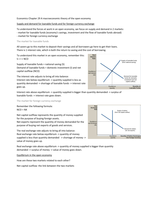 Economics summary chapter 29 A macroeconomic theory of the open economy