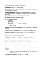 Economics Summary Chapter 20 Measuring a nation's income and Chapter 21 Measuring the cost of living