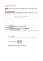 Economics Summary Chapter 4 Elasticity and its applications 