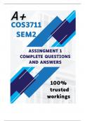 COS3711 Assignment 2 (COMPLETE ANSWERS) 2024 - DUE 18 July 2024