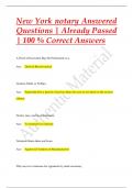 New York notary Answered Questions | Already Passed  | 100 % Correct Answers