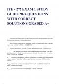 Exam (elaborations) ITE 272 