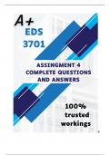 EDS3701 Assignment 4 (COMPLETE ANSWERS) 2024 (693526) - DUE 31 July 2024