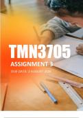 TMN3705 Assignment 3 2024| Due 2 August 2024