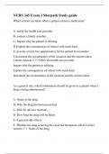 NURS 345 Exam 2 Sherpath Study guide