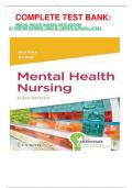 COMPLETE TEST BANK: MENTAL HEALTH NURSING SIXTH EDITION BY ROBYNN GORMAN, LINDA M.; ANWAR (AUTHOR) LATEST 