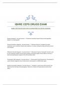 IBHRE CEPS DRUGS EXAM WITH GUARANTEED ACCURATE ANSWERS