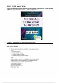 TEST BANK FOR Davis Advantage for Medical-Surgical Nursing Making Connections to Practice 2nd Edition by Janice J. Hoffman, Nancy J. Sullivan Chapter 1-71