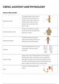 CIBTAC ANATOMY AND PHYSIOLOGY NEWEST 2024 ACTUAL EXAM COMLETE QUESTIONS ND CORRECT DETAILED ANSWERS