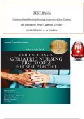 TEST BANK For Evidence-Based Geriatric Nursing Protocols for Best Practice 6th Edition by Boltz; Capezuti; Zwicker, Verified Chapters 1 - 44 Complete, Newest Version