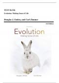 Test Bank - Evolution: Making Sense of Life, 3rd Edition (Emlen, 2020), Chapter 1-18 | All Chapters