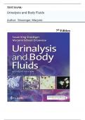 TEST BANK -Urinalysis and Body Fluids, 7th Edition ( Strasinger, 2020),Latest Edition|| All Chapters