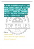 WILKES NSG 526 Exam 3 ACTUAL  EXAM TEST BANK WITH 200 REAL  EXAM DETAILED QUESTIONS &  ACCURATE VERIFIED ANSWERS  GRADED A+ (2024-2025 BRAND  NEW!!) GUARANTEED PASS