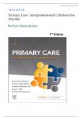 Test Bank - Primary Care Interprofessional Collaborative Practice7th Edition ( Buttaro,2024) , Latest Edition ||AllChapters 