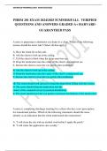 PHRM 201 EXAM 2024/2025 SUMMER/FALL VERIFIED  QUESTIONS AND ANSWERS GRADED A+ HARVARD GUARANTEED PASS