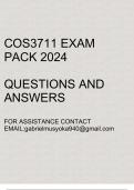 COS3711 Exam pack 2024(Questions and answers)