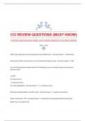 CCI REVIEW QUESTIONS {MUST KNOW} |LATEST UPDATE|VERIFIED WITH ACCURATE ANSWERS