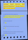 Surround Sound Interview Quiz Answered Questions | Already Passed |  100 % Correct Answers In a single sentence, describe what bass management does Ans: Redirects low frequencies from all the channels to the LFE output which then  feeds the subwoofer (or 