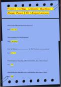 Western Heritage Answered Questions |  Already Passed | 100 % Correct Answers What was the 1866 Winchester also known as? Ans: Yellow Boy Who surrendered the 1866 Winchester? Ans: Chief Joseph