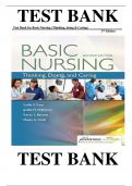 Test Bank for Basic Nursing, Thinking, Doing & Caring 2nd Edition by Leslie S. Treas, Judith M. Wilkinson, Karen L. Barnett & Mable H. Smith , ISBN: 9780803659421 |All Chapters Verified| |Complete Guide A+|