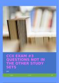 CCII EXAM #3 QUESTIONS NOT IN THE OTHER STUDY SETS