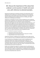 unit2: M1: Discuss the importance of the values that underpin current practice in health and social care, with reference to selected examples.