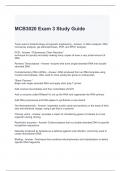 MCB3020 Exam 3 Study Guide latest updated