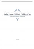 Capital Markets Question and answers rated A+