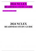 2024 NCLEX RN  READINESS STUDY GUIDE